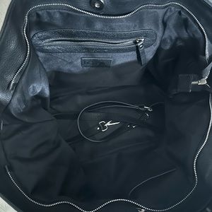 IOpelle Antonio Cristiano Italian Leather Skulls All Over Tote/Crossover Bag